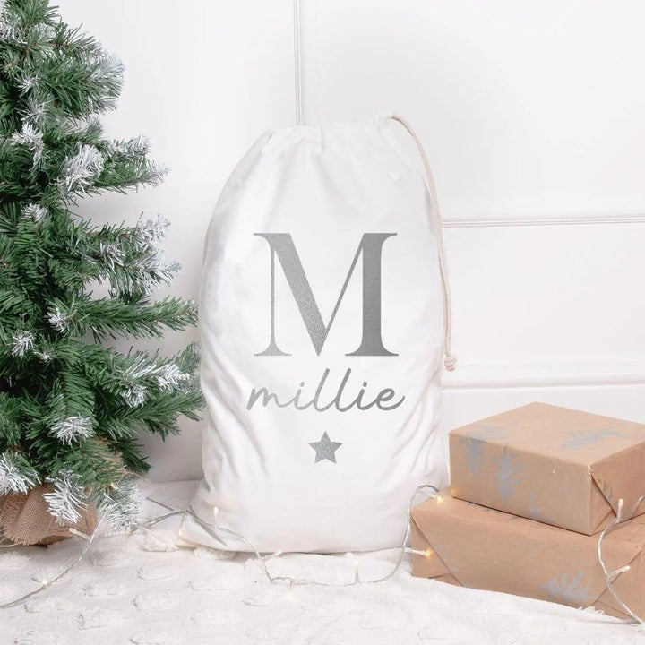 Personalised Santa Sack, Custom Christmas Sack, Name Christmas Gift Bag, Christmas Gift Bag, Childs Christmas Gift Sack, Present Sack - Amy Lucy