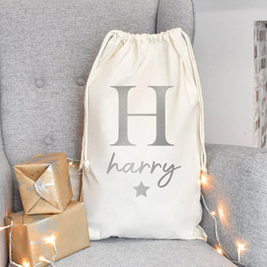 Personalised Santa Sack, Custom Christmas Sack, Name Christmas Gift Bag, Christmas Gift Bag, Child?s Christmas Gift Sack, Santa Toy Bag - Amy Lucy