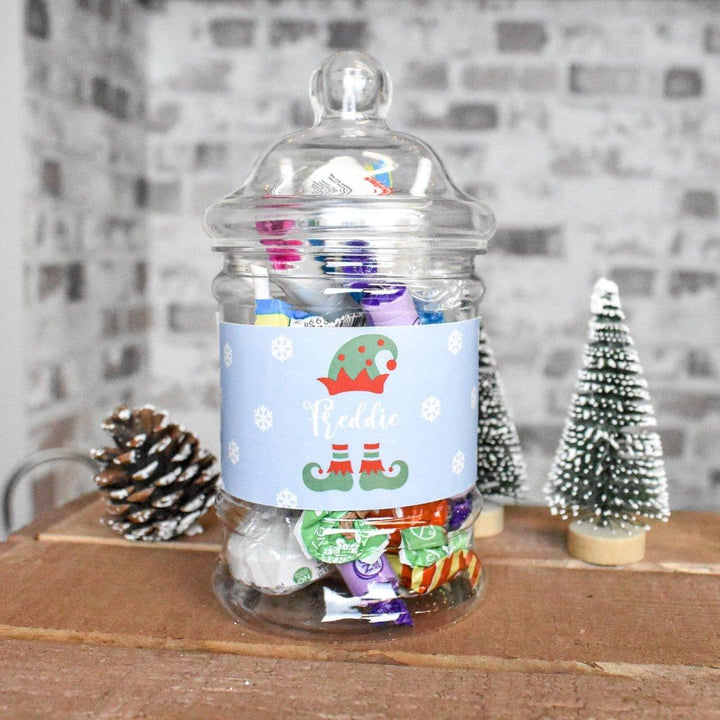 Personalised Stocking Filler, Elf Christmas Sweet Jar, Personalised Christmas Sweet, Christmas Sweet Jar, Christmas Eve Box Filler, Xmas - Amy Lucy