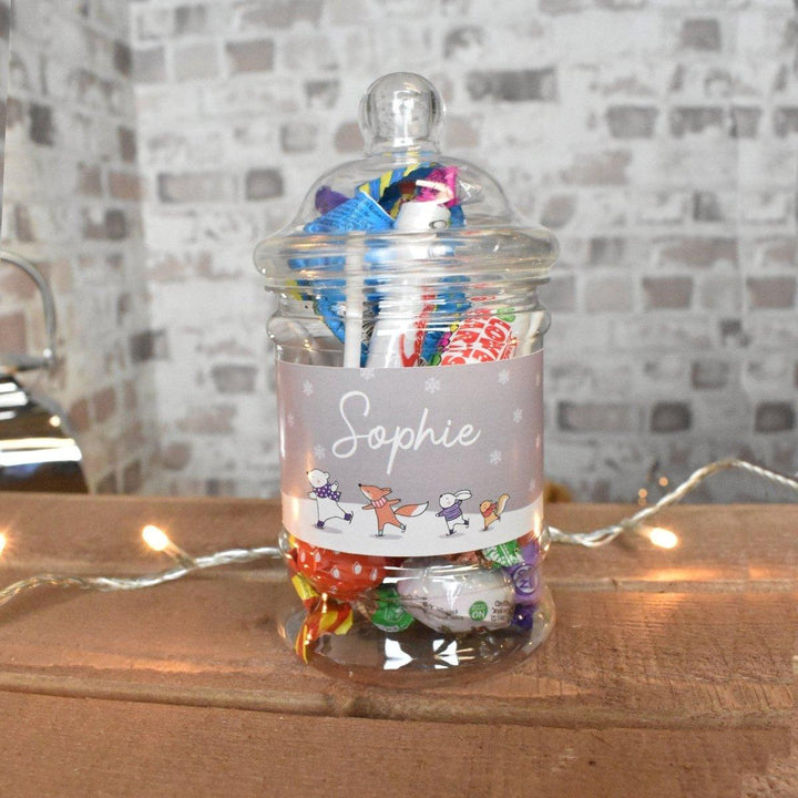 Personalised Stocking Filler, Festive Christmas Sweet Jar, Personalised Christmas Sweet, Christmas Sweet Jar, Christmas Eve Box Filler, Xmas - Amy Lucy