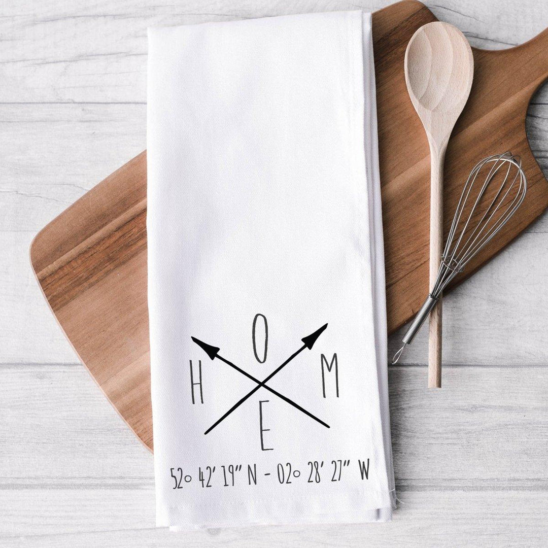 Personalised Tea Towel, Home Coordinates, Wedding Gift, Housewarming Gift, Custom Name Teatowel, Established Tea Towel, Kitchen Decor - Amy Lucy