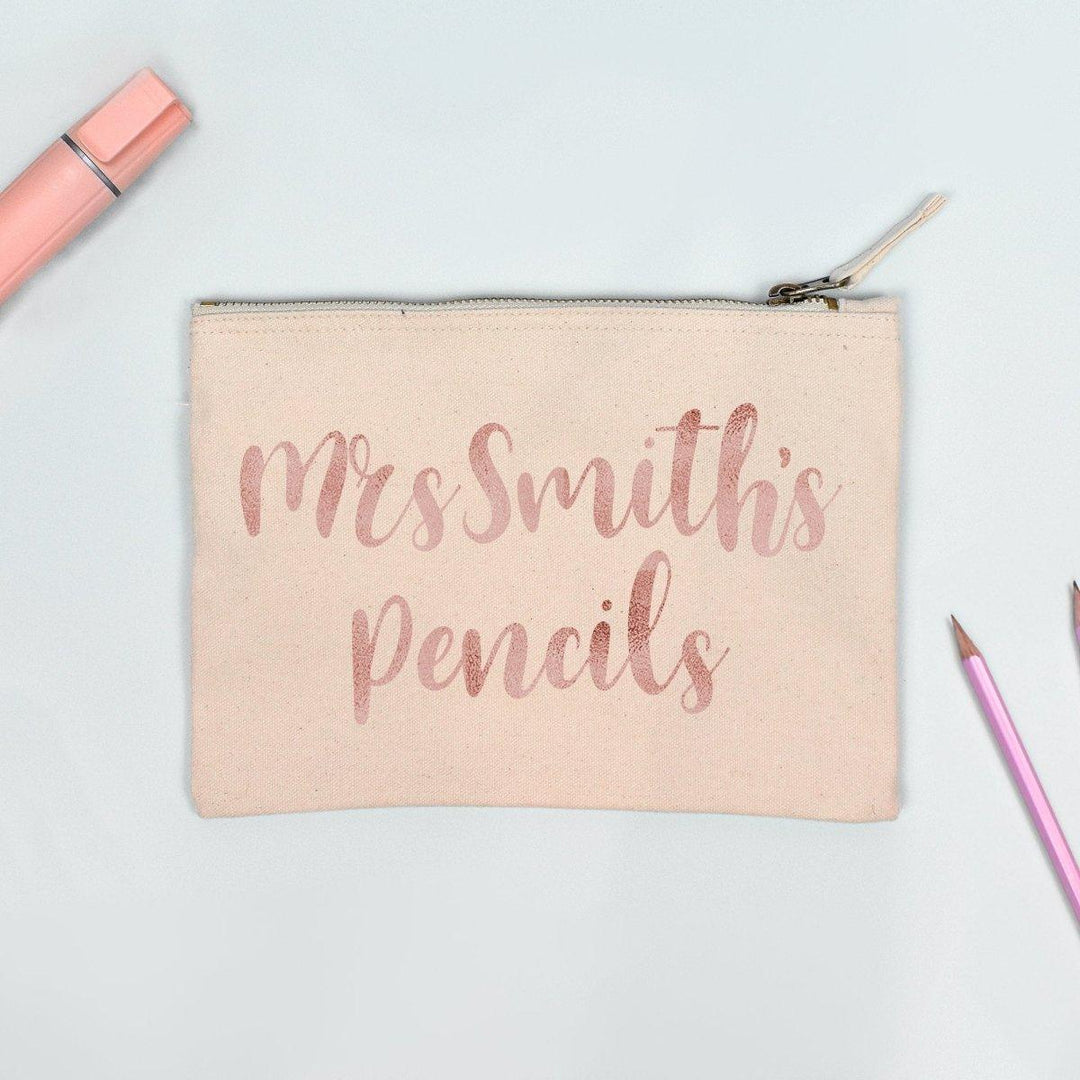 Personalised Teacher Pencil Case, Male Teacher Gift Pencil Case, Female Personalised Teacher Gifts, Personalised Pencil Case, Appreciation - Amy Lucy