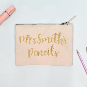 Personalised Teacher Pencil Case, Male Teacher Gift Pencil Case, Female Personalised Teacher Gifts, Personalised Pencil Case, Appreciation - Amy Lucy