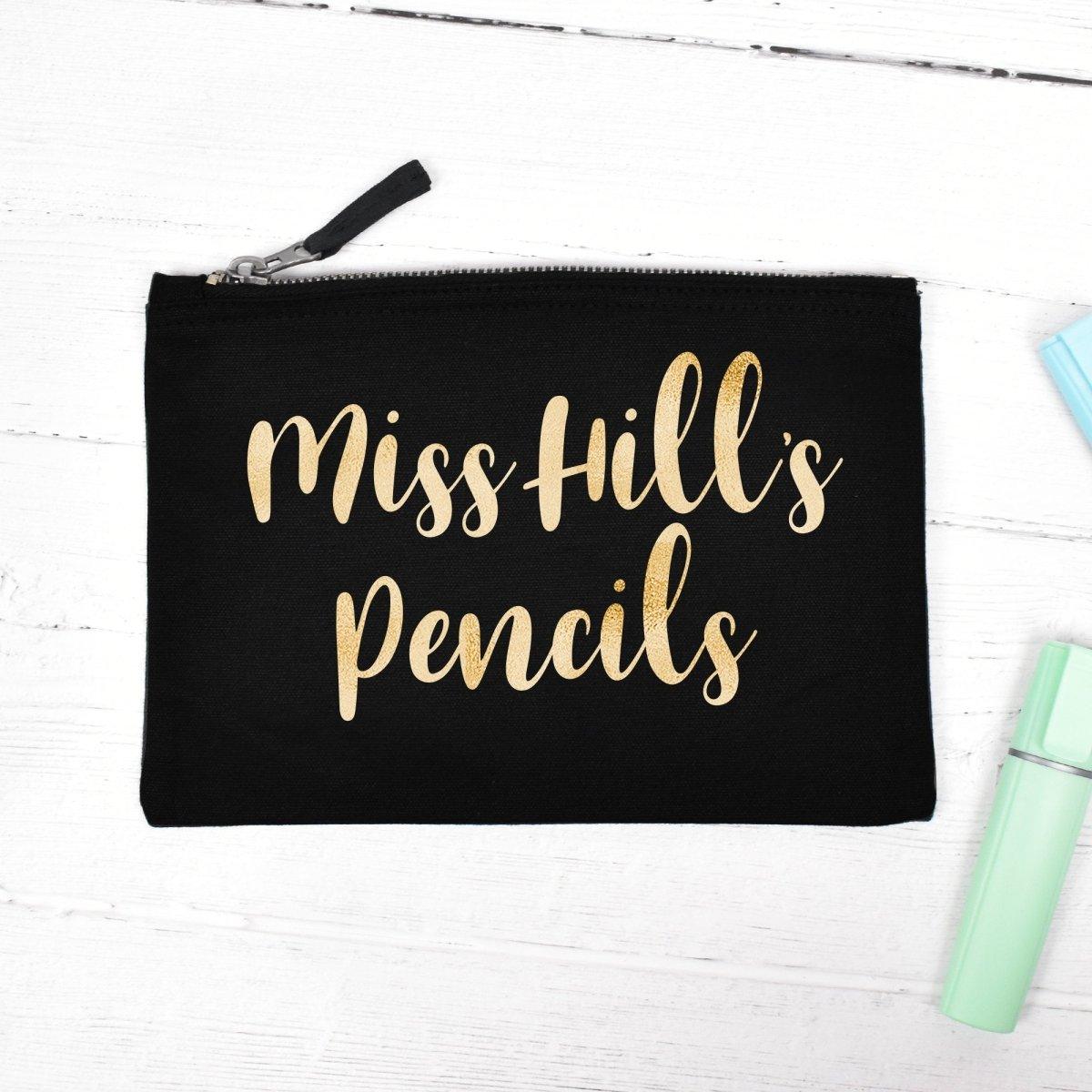 Personalised Teacher Pencil Case, Male Teacher Gift Pencil Case, Female Personalised Teacher Gifts, Personalised Pencil Case, Appreciation - Amy Lucy