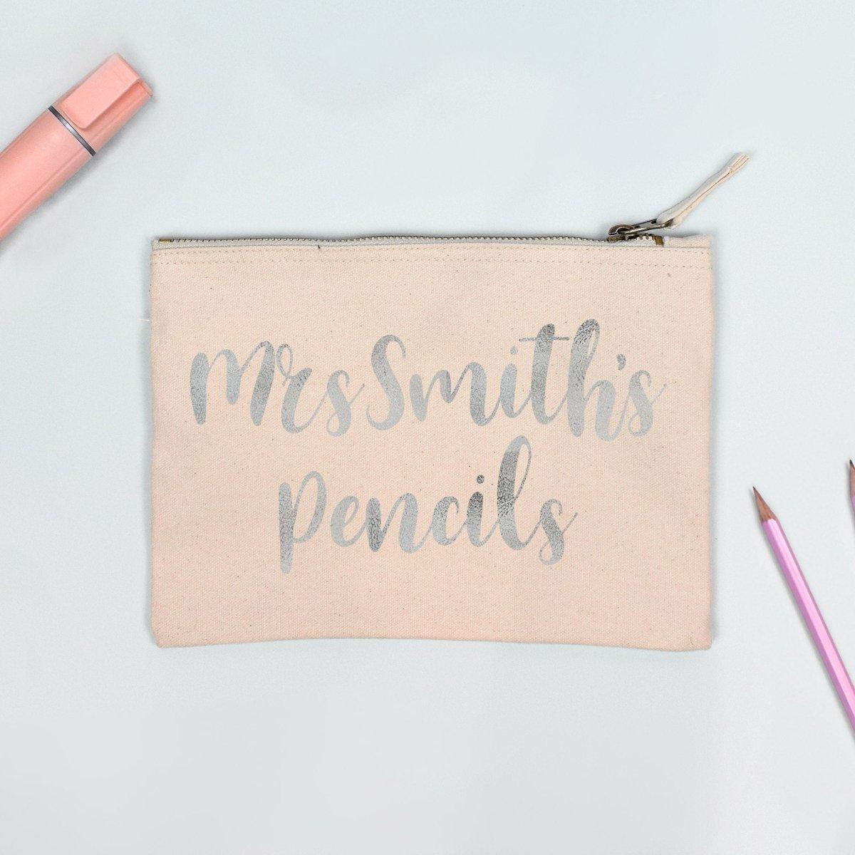 Personalised Teacher Pencil Case, Male Teacher Gift Pencil Case, Female Personalised Teacher Gifts, Personalised Pencil Case, Appreciation - Amy Lucy