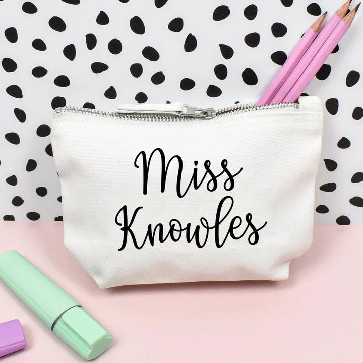 Personalised Teacher Pencil Case, Male Teacher Gift Pencil Case, Female Personalised Teacher Gifts, Teacher Gifts, Desk Gifts, Teacher - Amy Lucy