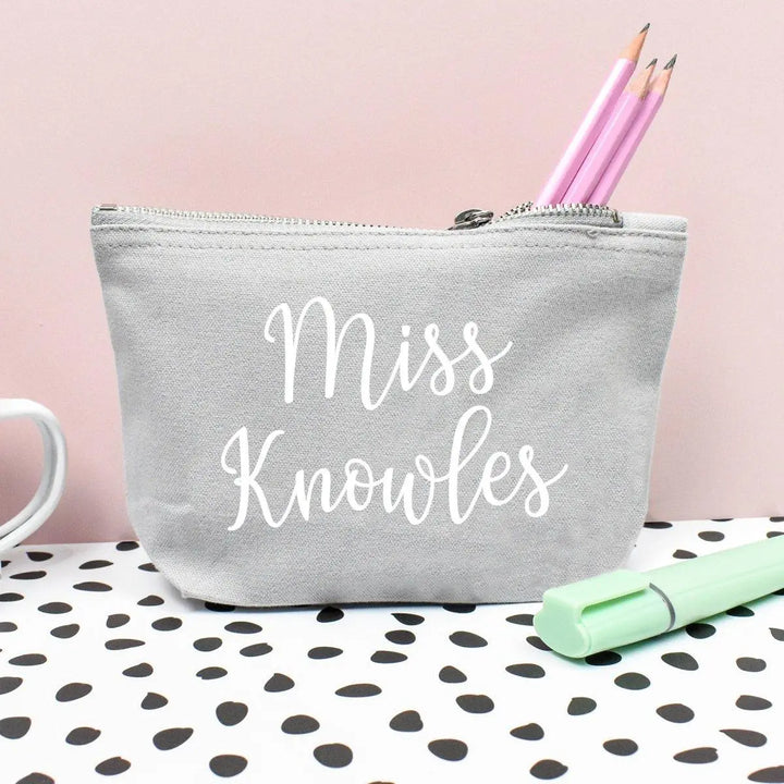 Personalised Teacher Pencil Case, Male Teacher Gift Pencil Case, Female Personalised Teacher Gifts, Teacher Gifts, Desk Gifts, Teacher - Amy Lucy