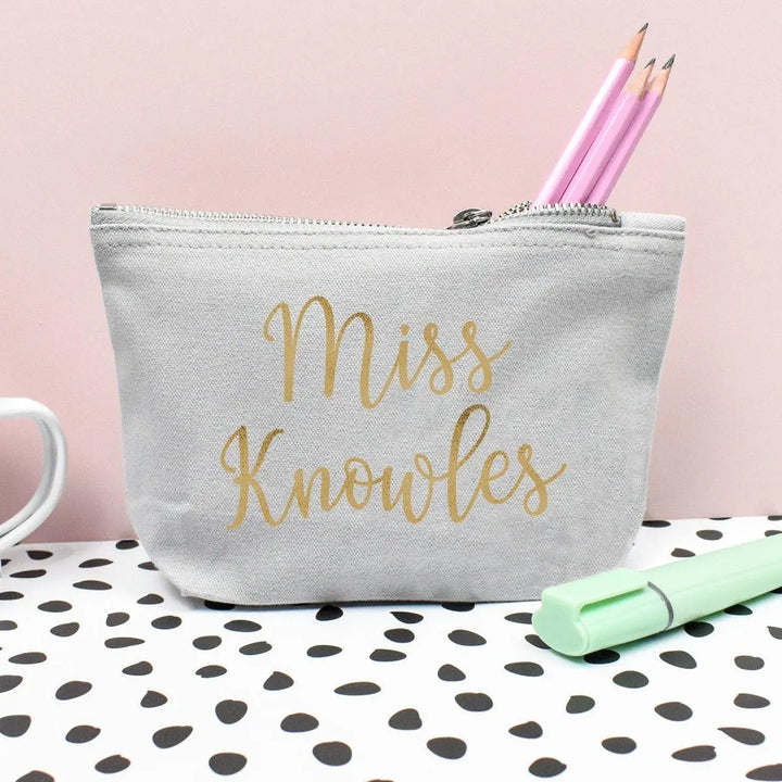 Personalised Teacher Pencil Case, Male Teacher Gift Pencil Case, Female Personalised Teacher Gifts, Teacher Gifts, Desk Gifts, Teacher - Amy Lucy