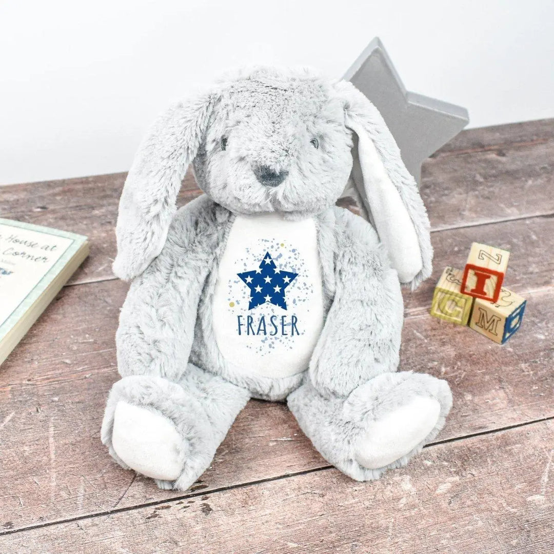 Personalised Teddy Easter Bunny Rabbit, Customised Plush Soft Toy, Your Name Teddy, Cuddly Toy, Girls and Boys Teddy Bear Custom Name - Amy Lucy