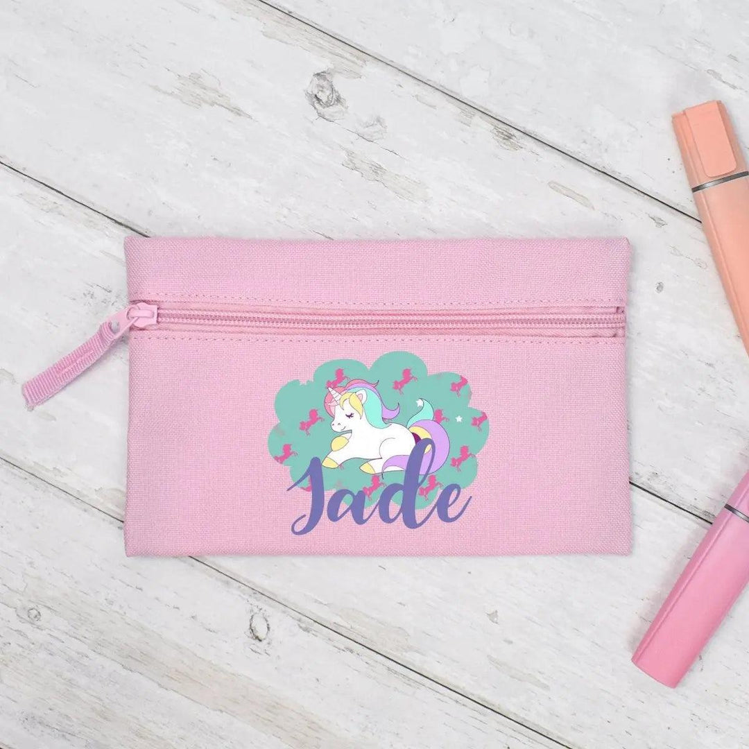 Personalised Unicorn Pencil Case, Unicorn School Pencil Case, Kids Unicorn Pencil Case, Girls School Pencil Case, Back To School Case, Child - Amy Lucy