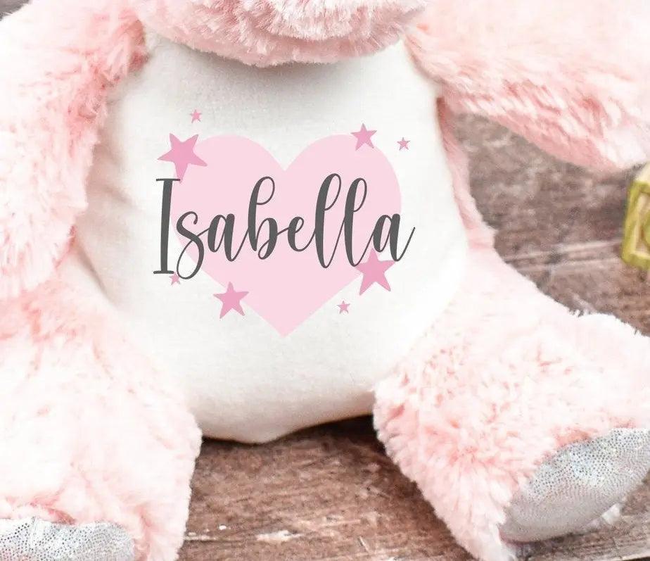 Personalised Unicorn Teddy, New Baby Gift, Customised Plush Soft Toy, Your Name Teddy, Cuddly Toy, Girls Unicorn Teddy Baby Shower Gift - Amy Lucy