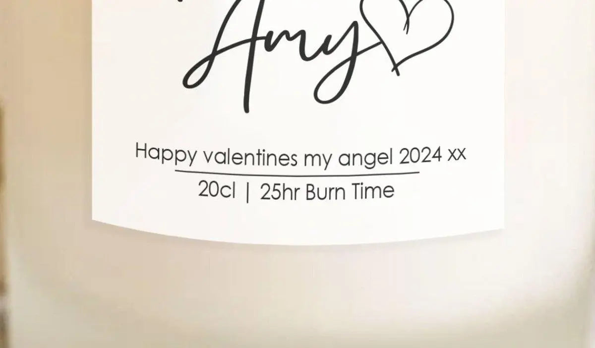 Personalised Valentines Candle, Girlfriend Candle, Affirmation Candle, Girlfriend Gift, Valentines Candles, Sweet Plum Scented Candle, Her - Amy Lucy