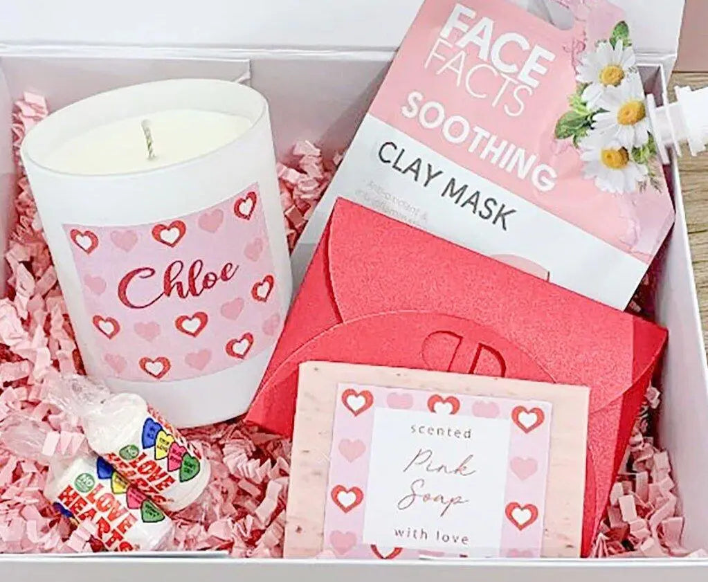 Personalised Valentines Gift Box Filled, Girlfriend Gift Box, Galantines Gift Box, Valentines Gift, Love Hamper, Self Love Gift Box, Filled - Amy Lucy