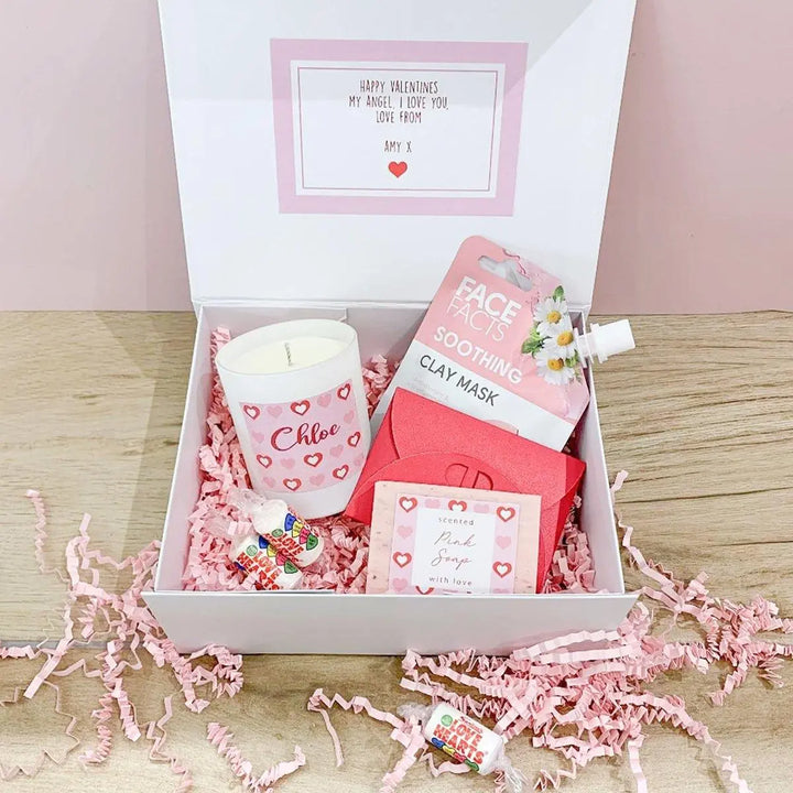 Personalised Valentines Gift Box Filled, Girlfriend Gift Box, Galantines Gift Box, Valentines Gift, Love Hamper, Self Love Gift Box, Filled - Amy Lucy