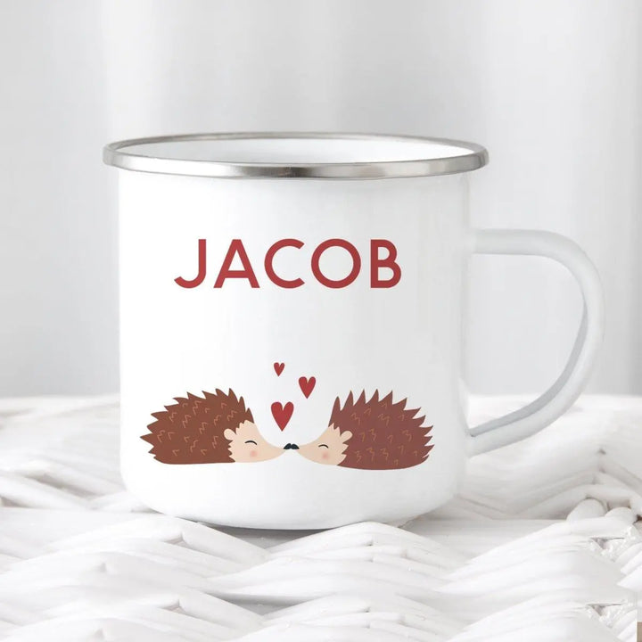 Personalised Valentines Hot Chocolate Kit, Child Valentine&#39;s Gift, Novelty Valentines Gift, Valentines Chocolate, Hedgehog Mug Gift - Amy Lucy