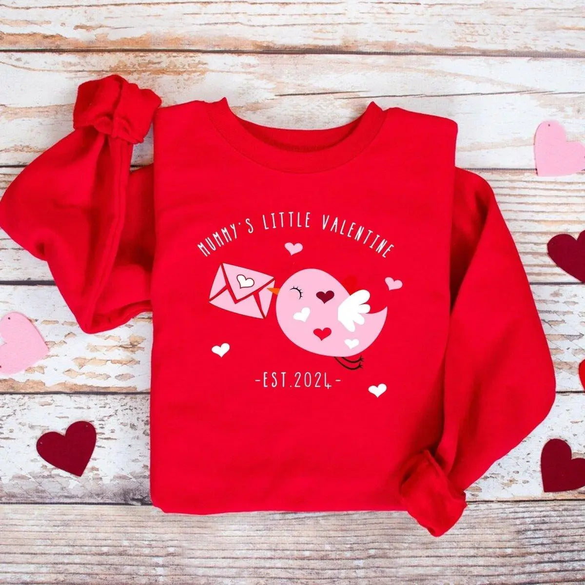 Personalised Valentines Jumper, Children's Valentines Jumper, Girls Valentines Sweatshirt, Pink Valentines Jumper, Kids Jumper, Child Gift - Amy Lucy