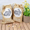 Personalised Vintage Easter Bunny Jute Sack, Personalised Easter Bag, Child's Storage Bag, Easter Egg Hunt Gift Bag, Easter Egg Hunt Bags - Amy Lucy