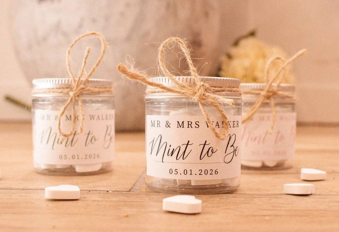 Personalised Wedding Favours X10 ,Wedding Favour Kit, Personalised Wedding Party Favour, Personalized Wedding Favours, Mint to be Wedding - Amy Lucy