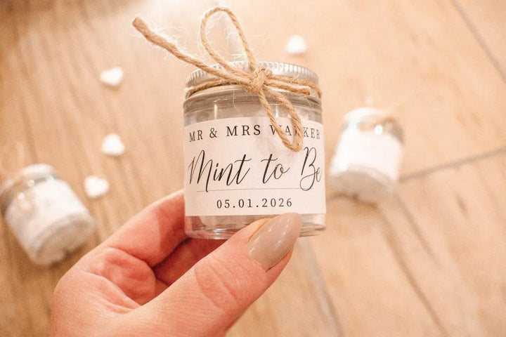 Personalised Wedding Favours X10 ,Wedding Favour Kit, Personalised Wedding Party Favour, Personalized Wedding Favours, Mint to be Wedding - Amy Lucy