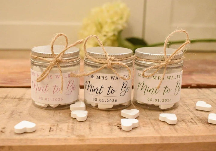 Personalised Wedding Favours X10 ,Wedding Favour Kit, Personalised Wedding Party Favour, Personalized Wedding Favours, Mint to be Wedding - Amy Lucy