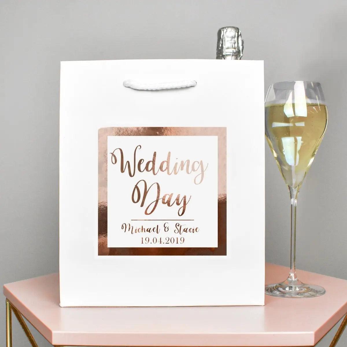 Personalised Wedding Gift Bag, DIY Personalised Wedding Party Bag, Wedding Favour Bag, Party Bags and Gifts, Gift Bags, Wedding Gift Bag - Amy Lucy