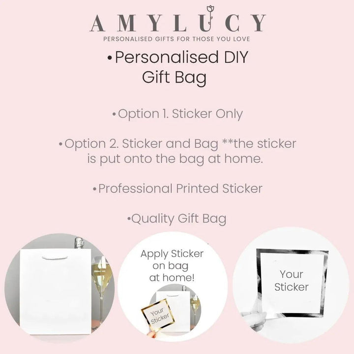 Personalised Wedding Gift Bag, DIY Personalised Wedding Party Bag, Wedding Favour Bag, Party Bags and Gifts, Gift Bags, Wedding Gift Bag - Amy Lucy