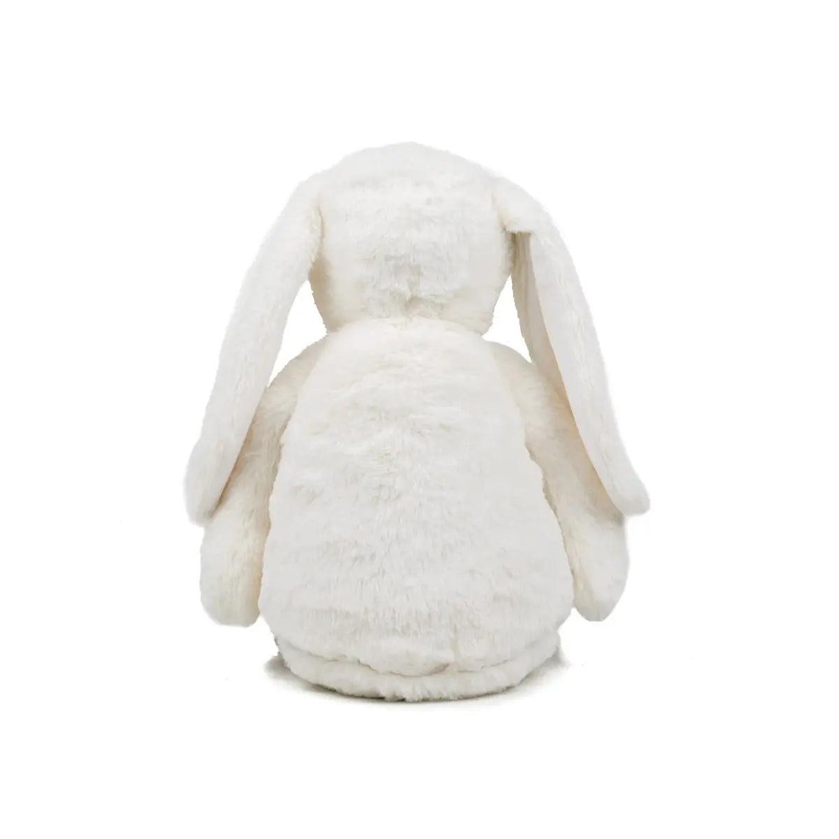 Personalised White Bunny Rabbit, Large Soft Toy, New Baby Gift, Rainbow Nursery Decor, Bunny Teddy, Baby Girl Gift, Baby Shower, Easter Baby - Amy Lucy