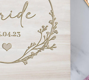 Personalised Wooden Bride Gift Box, Bride Engraved Gift Box, Bride Wooden Box, Luxury Bride Storage Box, Bride Shoe Box, Bride Memory Box - Amy Lucy