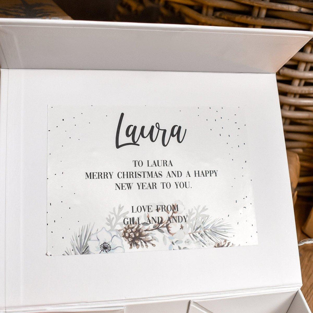 Personalised Wreath Gift Box, Christmas Gift Set, Filled Christmas Gift Box, Christmas Gift For Her, Personalised Gift Set, Xmas Gift Her - Amy Lucy