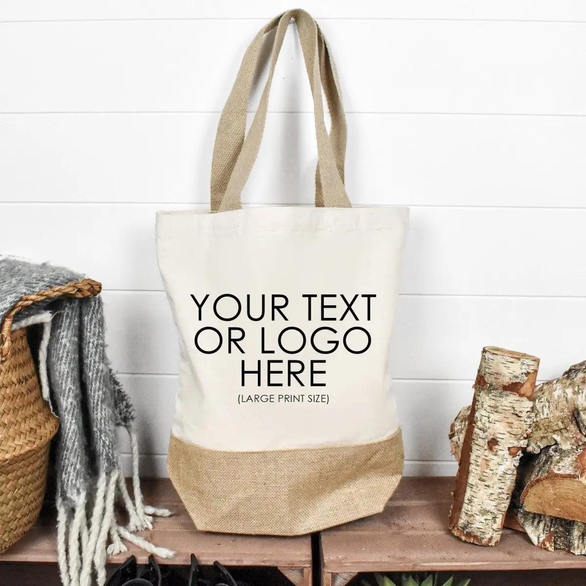 Personalised Your Text Tote Bag, Own Design Bag, Custom Logo Bag, Business Logo Bag, Small Business Bag, Custom Printed Bag,My Logo Bag Jute - Amy Lucy