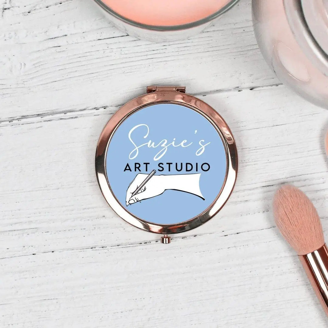 Promotional Products Pocket Mirror, Business Promotional Products Custom Mirror, Your Words Mirror, Custom Mirror, Your Text Mirror, Any - Amy Lucy