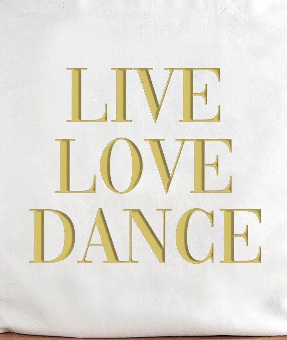 Tote Bag, Gold Writing Tote Bag, Dance Gift, Dance Bag, Gift Bag, Text Quote Tote Bags, Hen Party, Tote Bags, Gold, Dance Club Bag, Teen - Amy Lucy