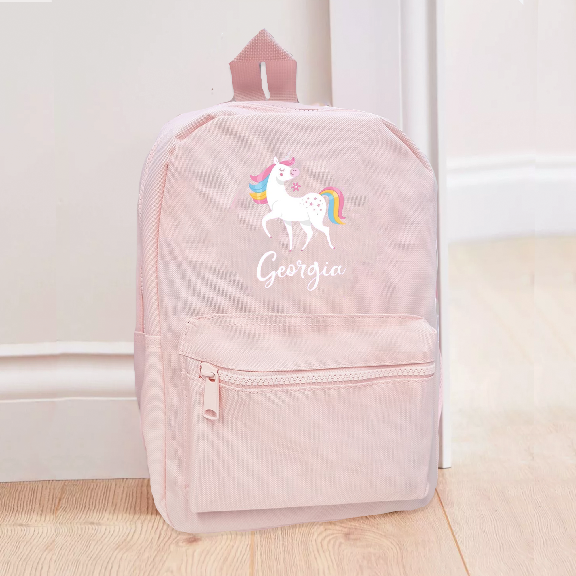 Personalised Unicorn Backpack, Unicorn School Bag, Kids Unicorn Rucksack, Girls School Backpack, Kids Children Student Backpack, Back To
