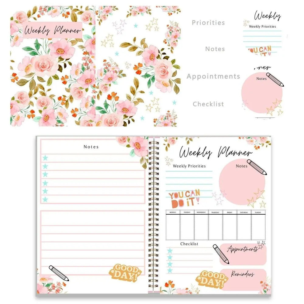 Weekly Planner, Daily Planner, Organiser, Downloadable Planner, 2024 Planner, Printable Weekly Planner, Organization Planner, Week Planner, - Amy Lucy