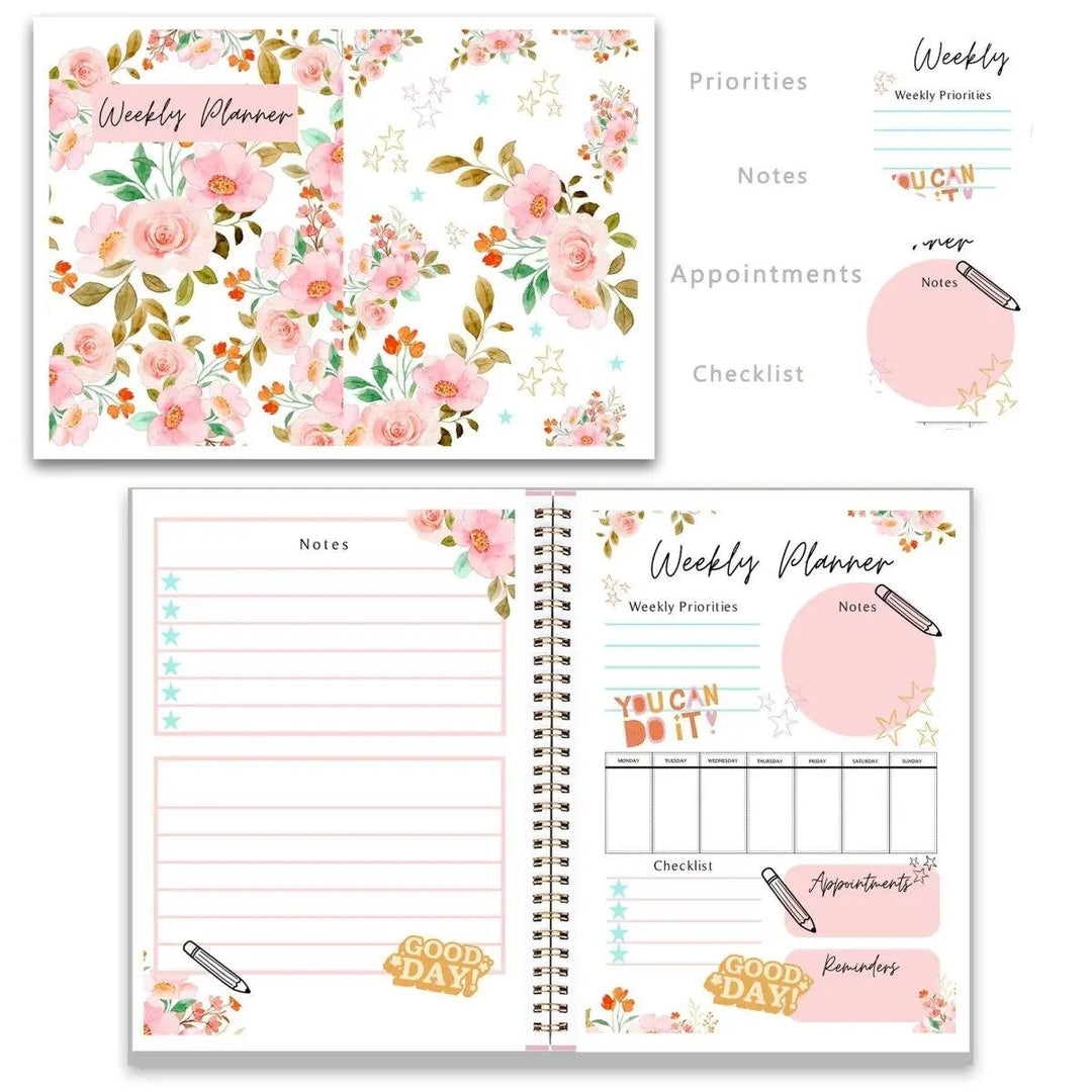 Weekly Planner, Daily Planner, Organiser, Downloadable Planner, 2024 Planner, Printable Weekly Planner, Organization Planner, Week Planner, - Amy Lucy