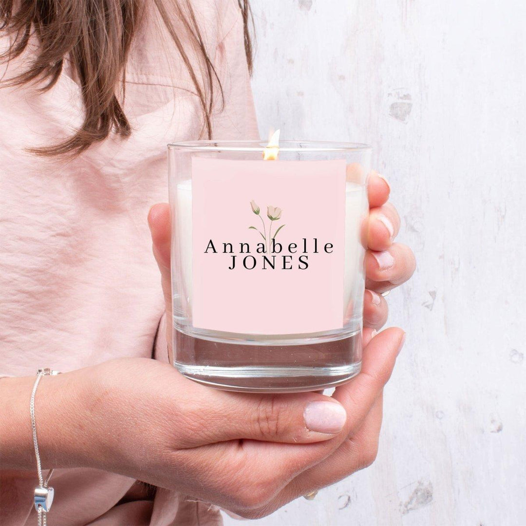 Your words Here Candle, Company Candle, Custom Candle, Any Text Candle, Personalised Your Name Candle, Your Logo, Chosen Text any Colour - Amy Lucy