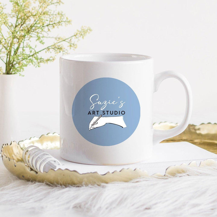 Your words Here Mug, Company Mug, Custom Mug, Any Text Mug, Personalised Your Name Mug, Your Logo, Chosen Text any Colour Mug - Amy Lucy