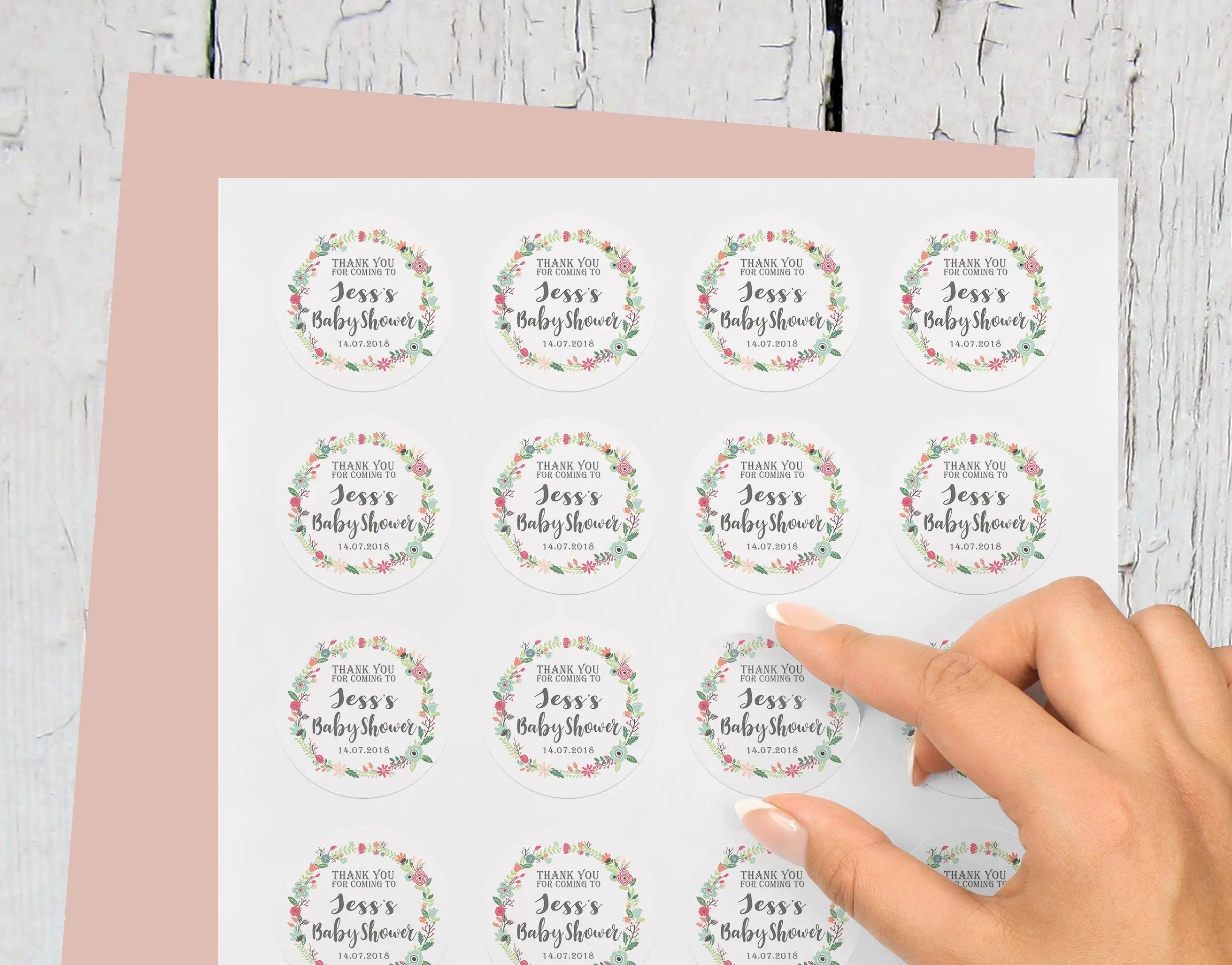 Personalised Baby Shower Stickers, Custom Stickers, Personalised Baby Shower Decorations, Baby Shower Favours, Gender Reveal Party Bag, Baby